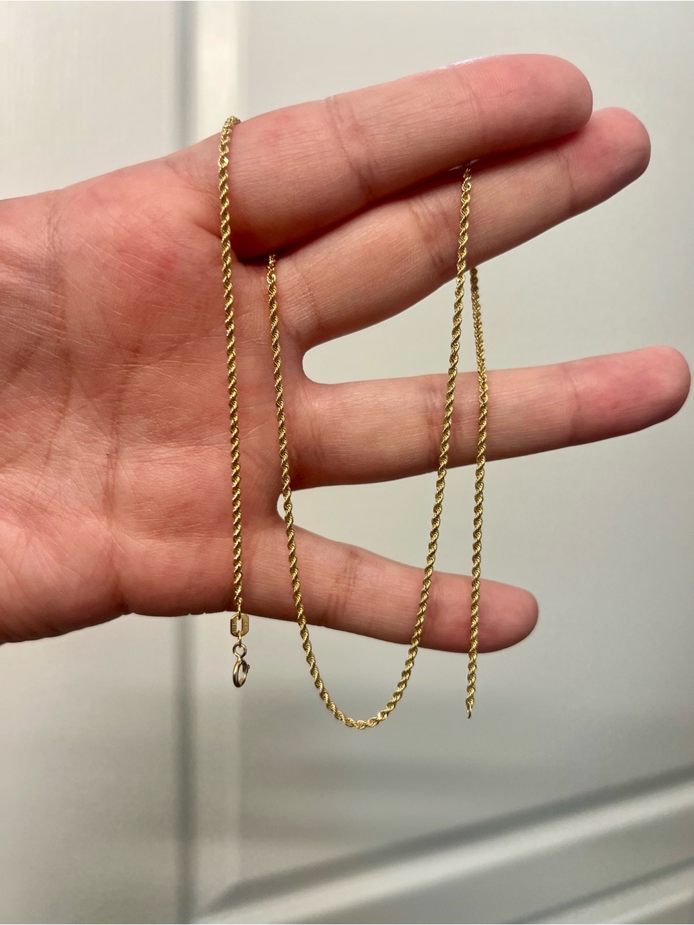 Women's/Men's 10k Gold Hollow
Rope Chain Necklace